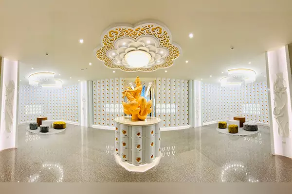 淨自在寶塔的塔位區