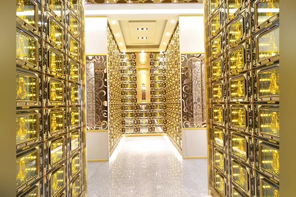 淨自在寶塔的塔位區